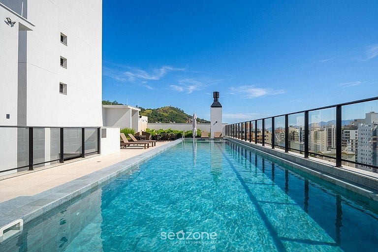 Studio em Cond. c/ Piscina e vista Cidade AMI0413