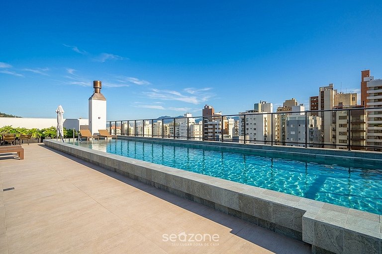 Studio em Cond. c/ Piscina e vista Cidade AMI0413