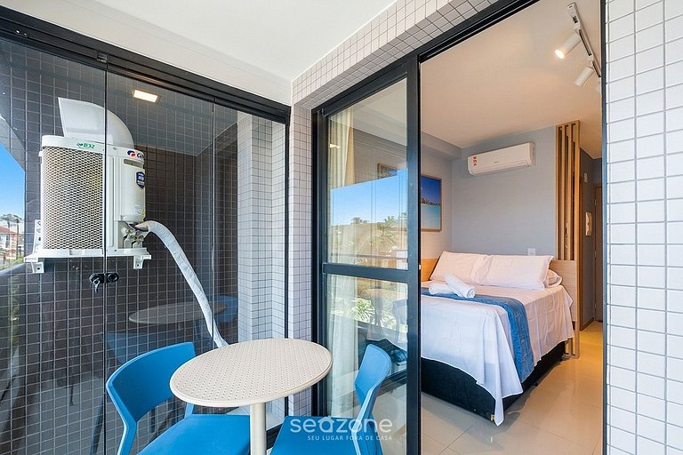 Studio c/ vista mar em Cond. c/ piscina JDN0215