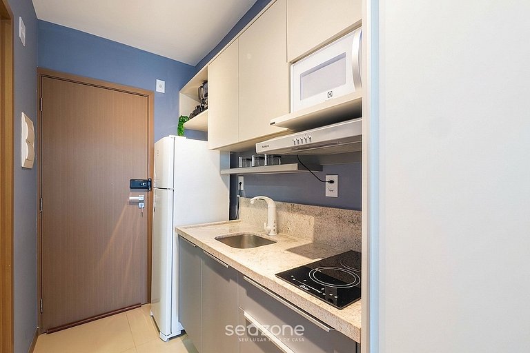 Studio c/ vista mar em Cond. c/ piscina JDN0215