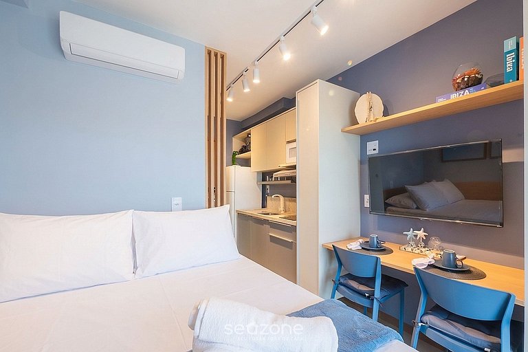 Estudio c/ vista mar en Cond. c/ piscina JDN0215