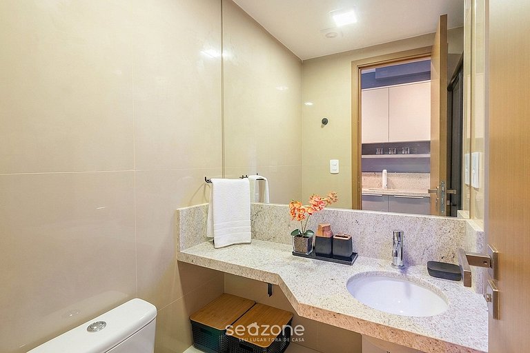 Studio c/ vista mar em Cond. c/ piscina JDN0215