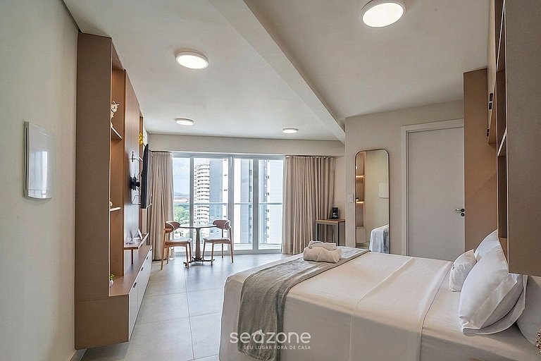 Studio en cond. con piscina y gimnasio MSU0906