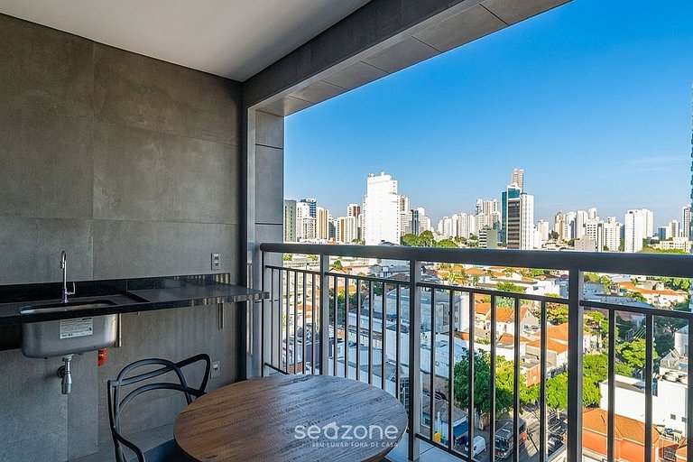 Conforto em Cond. c/ piscina e vista PLT0093
