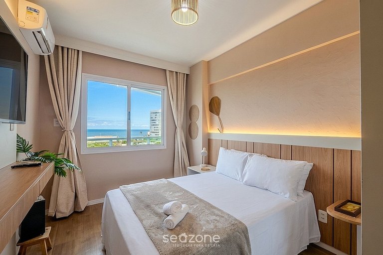 Apto. c/ vista mar prox. da praia TJR0338