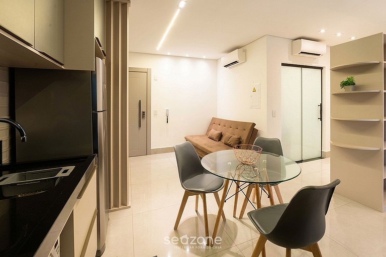 Studio em Cond. c/ Piscina e Vista VEO0503