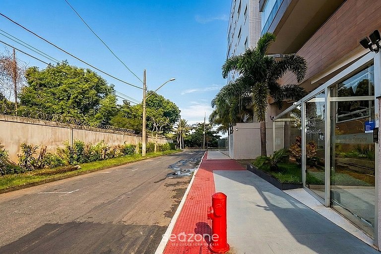 Apto. c/ varanda a 200m da Praia Bacutia MFA0409
