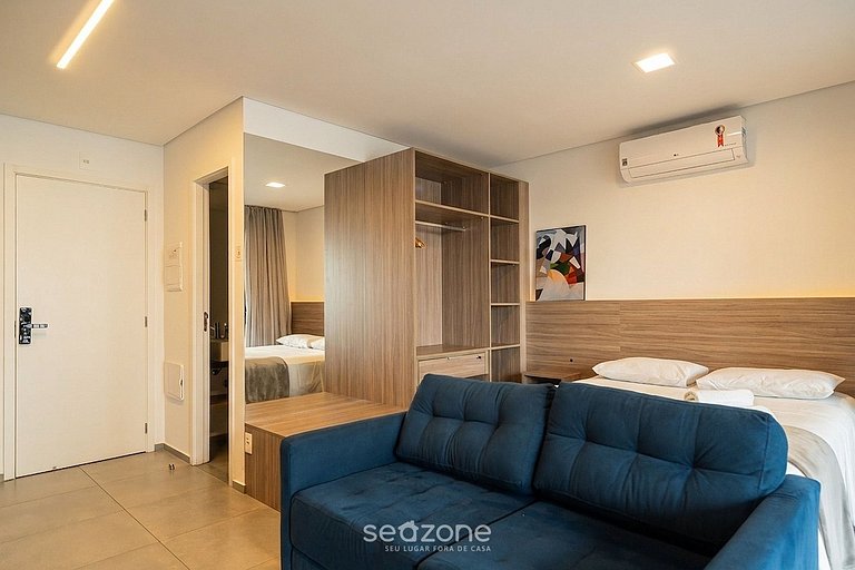 Conforto em Cond. c/ Piscina e Varanda PLT0086