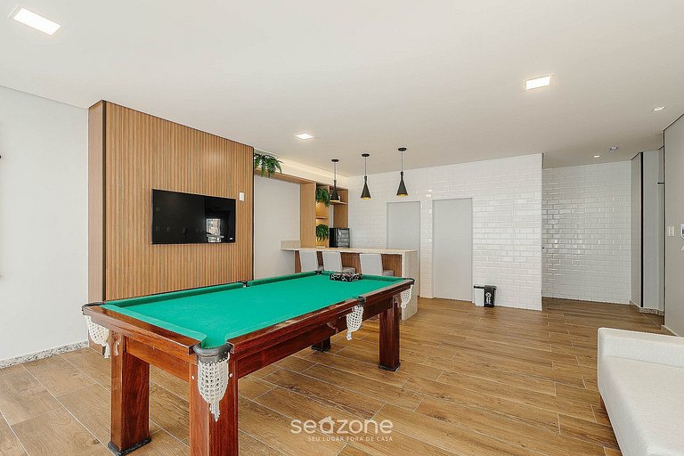 Conforto. c/ vista mar em Cond. c/ piscina EDF1007
