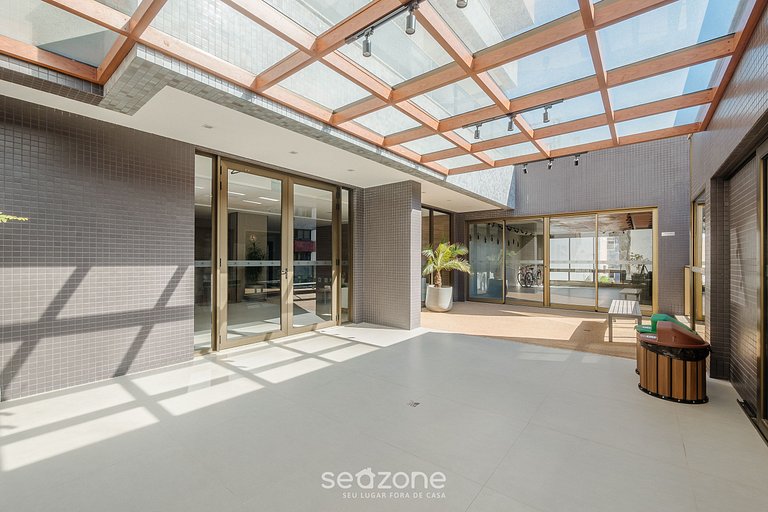 Conforto. c/ vista mar em Cond. c/ piscina EDF1007