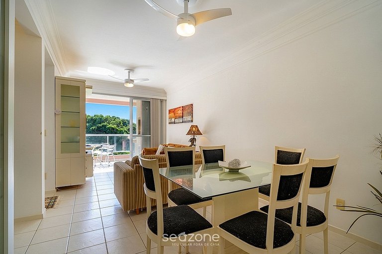 Apto. en condominio frente mar c/ piscina RVG2207