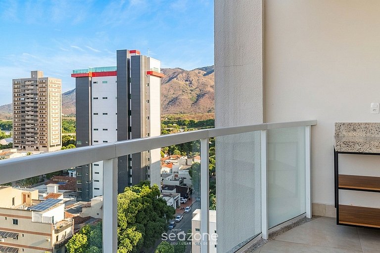 Studio con balcón en cond. con piscina MSU1001