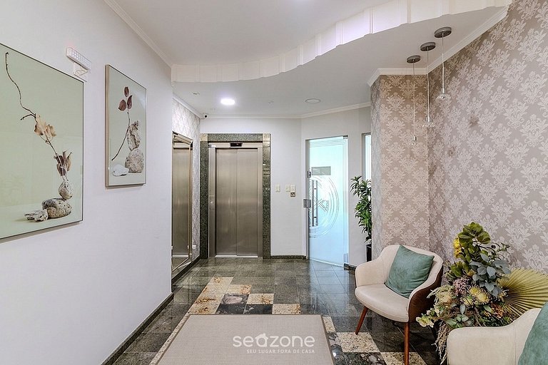 Apt em Cond. pé na areia c/churrasq. priv. DNL0101