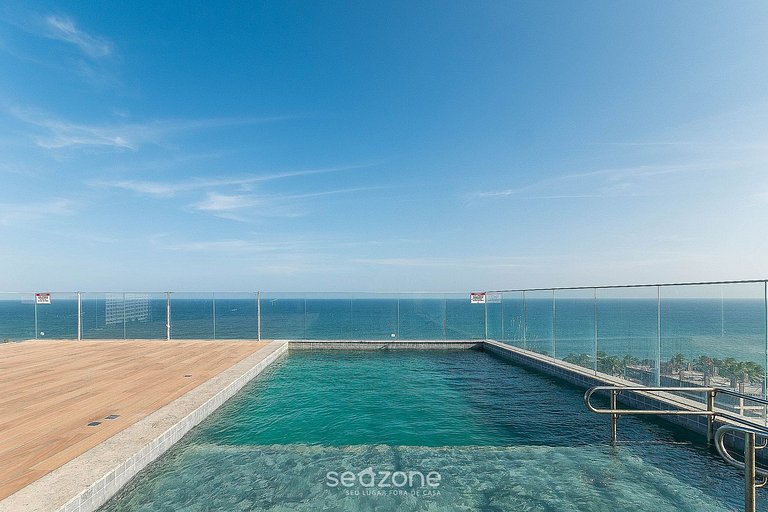 Estudio c/vista al mar en cond. c/ piscina PSP0812