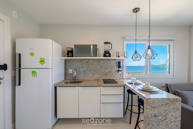 Estudio c/vista al mar en cond. c/ piscina PSP0812