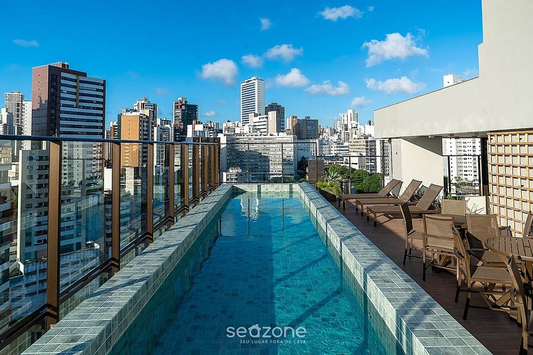 Studio em Cond. c/ Piscina e Academia EUB0301