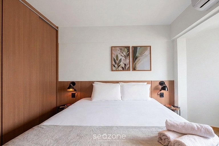 Studio em Cond. c/ Piscina e Academia EUB0301