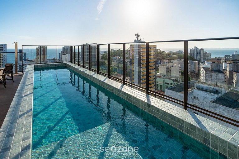 Studio em Cond. c/ Piscina e Academia EUB0301