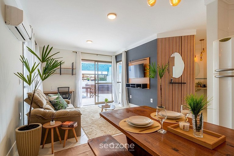 Apto. em Cond. c/ Piscina a 280m da Praia ROH0402
