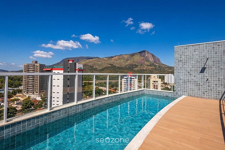 Conforto c/ Varanda em Cond. c/ Piscina MSU1202
