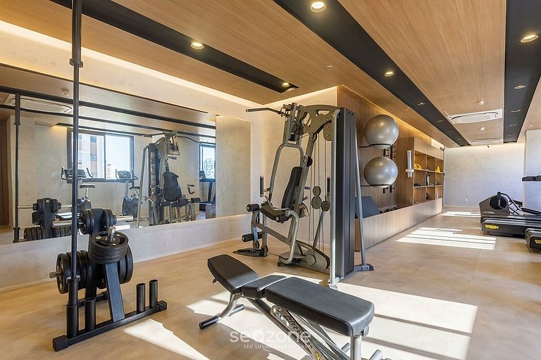 Studio en condo. en Bela Vista con gym HMJ0505