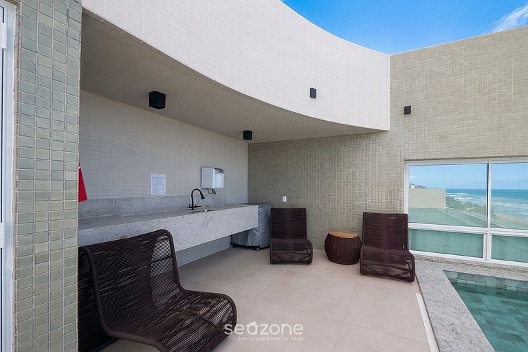 Apto. c/ Balcón en Condo. c/ Piscina APG0203