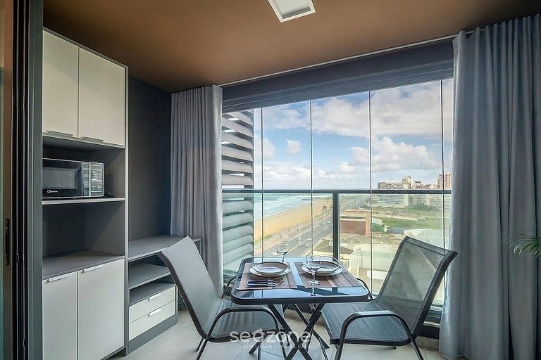 Studio c/ Balcón y Vista Mar en Condo. ARU1017