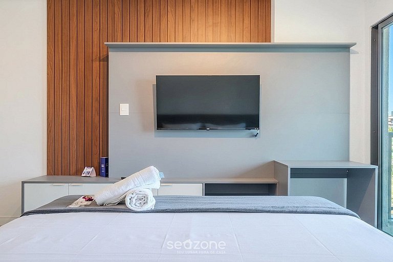 Studio c/ Balcón y Vista Mar en Condo. ARU1017