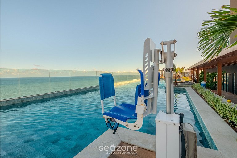 Studio c/ Balcón y Vista Mar en Condo. ARU1017