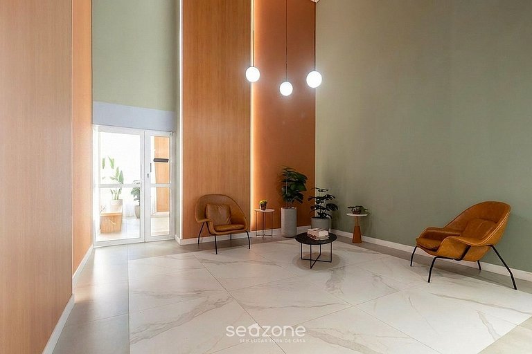 Studio c/ Varanda em Cond. c/ Piscina VBC1603