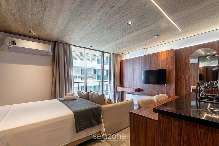 Apto. c/ Balcón y Vista Mar en Condo. NWT1202
