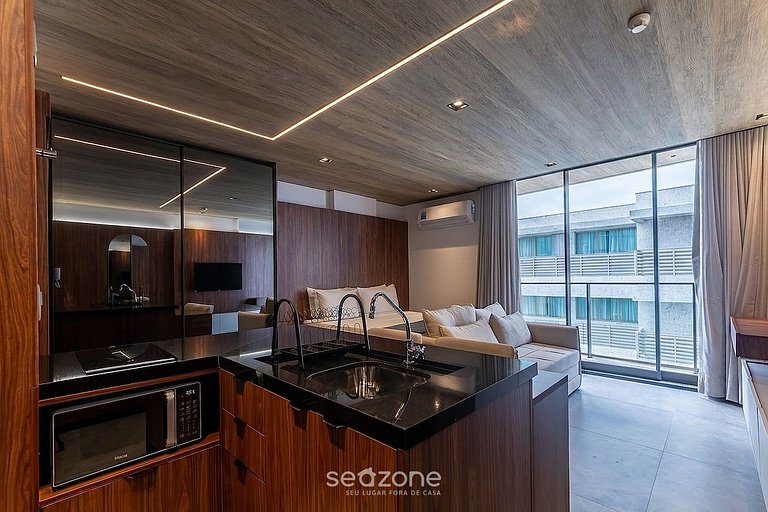 Apto. c/ Balcón y Vista Mar en Condo. NWT1202