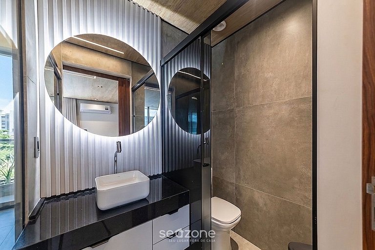 Apto. c/ Balcón y Vista Mar en Condo. NWT1202