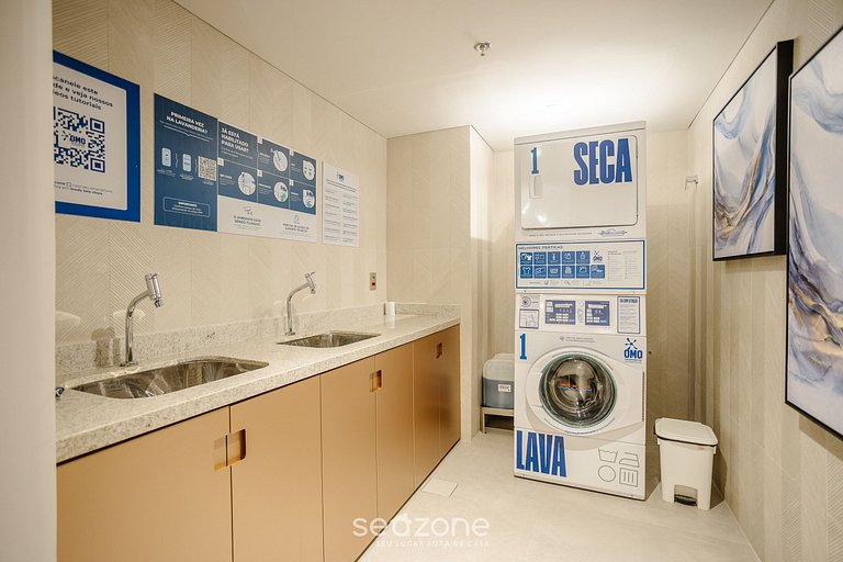 Studio c/ Varanda e Vista Cid. em Cond. GLA0101