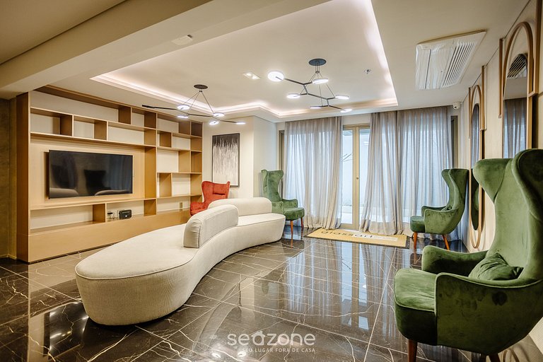 Studio c/ Varanda e Vista Cid. em Cond. GLA0101