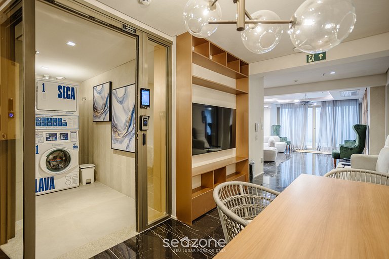 Studio c/ Varanda e Vista Cid. em Cond. GLA0101
