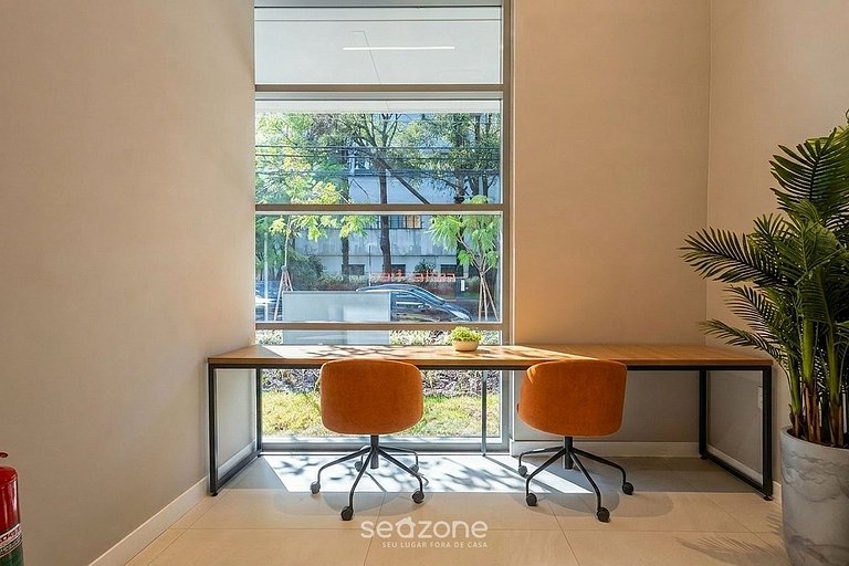 Studio c/ Varanda em Cond. c/ Piscina TCN0509
