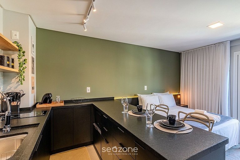 Studio c/ Varanda prox. Parque Ramiro OCN0601