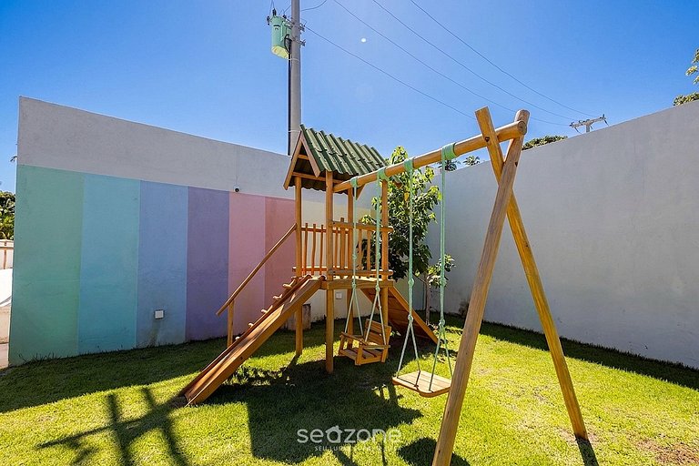 Apt em Cond. c/churrasq a passos da praia CUMD0002