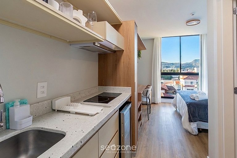Garagem e vista da cidade em Urubici UST0304