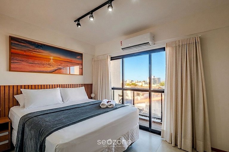 Studio c/ Varanda prox. da Praia ONE0302