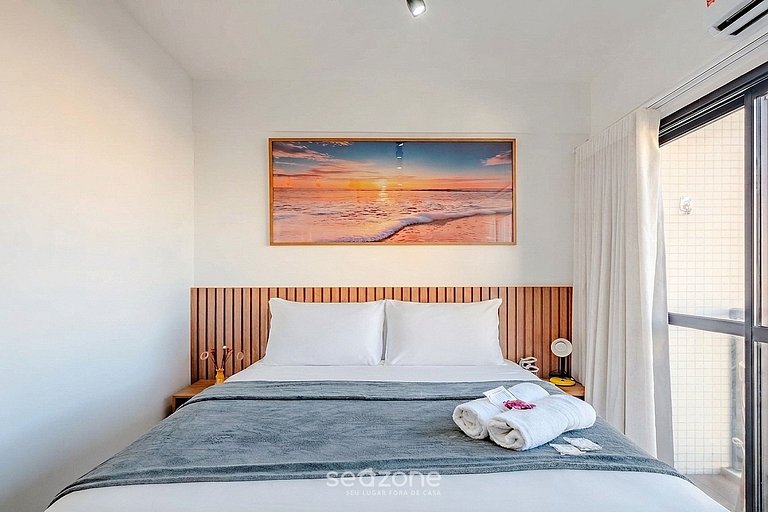 Studio c/ Varanda prox. da Praia ONE0302