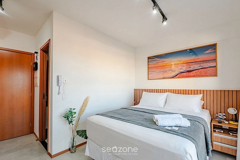 Studio c/ Varanda prox. da Praia ONE0302