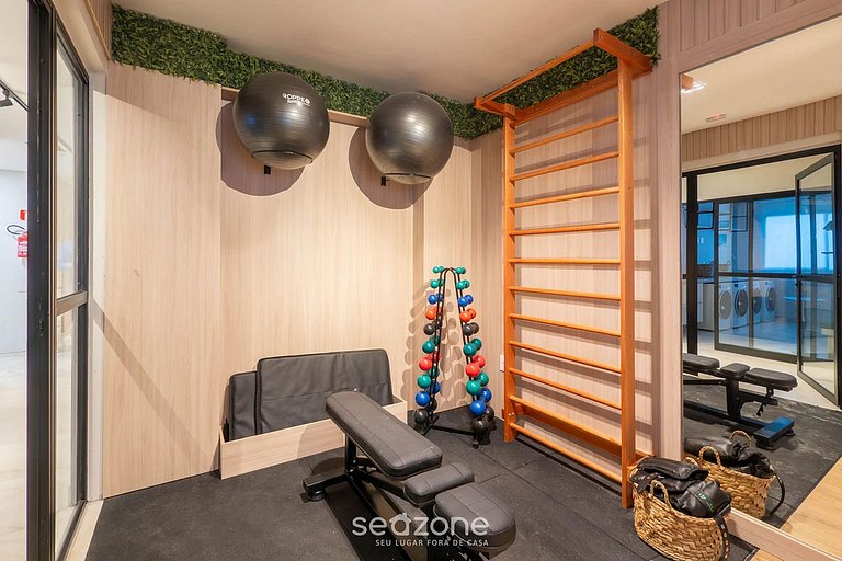 Studio c/ Varanda prox. da Praia ONE0302