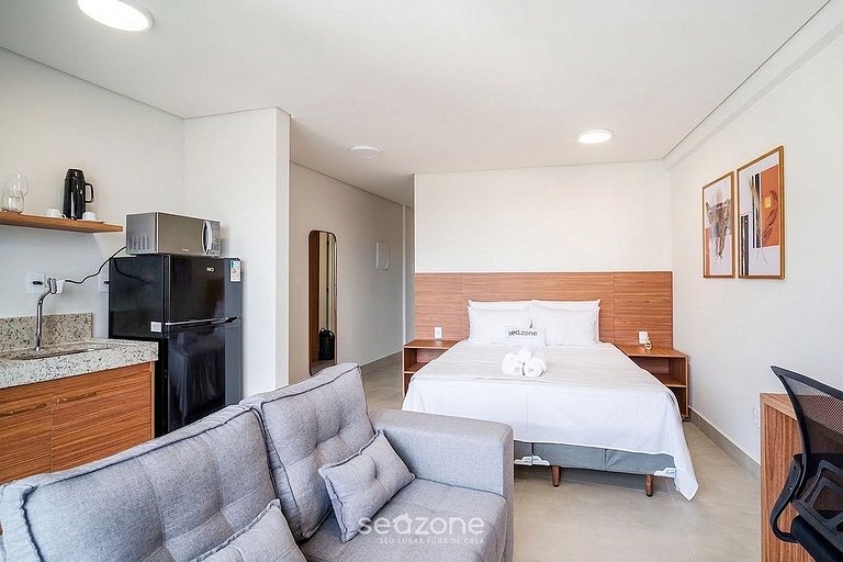 Studio c/ Balcón en Condo. c/ Piscina MSU0705