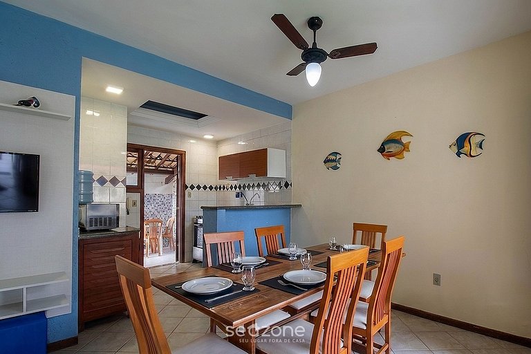 Casa Espaçosa c/ Varanda em Porto Seg. GRU0015