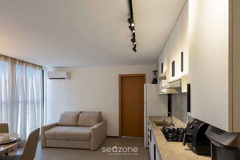 Apt c balcón a 90m de la Playa do Riacho BAL0000