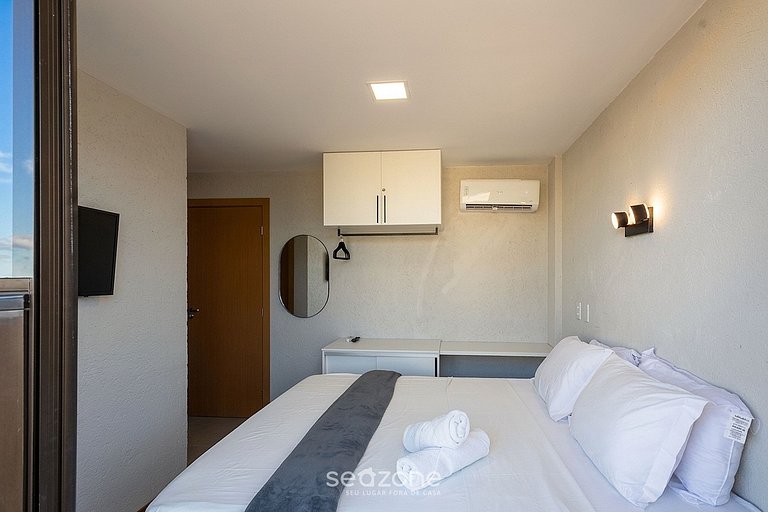 Apt c balcón a 90m de la Playa do Riacho BAL0000