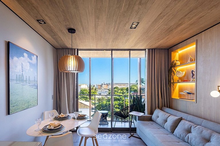 Apto. c/ Balcón y Vista al Mar en Condo. NWT0413