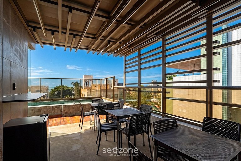 Conforto c/ Varanda em Cond. c/ Piscina FLS0306